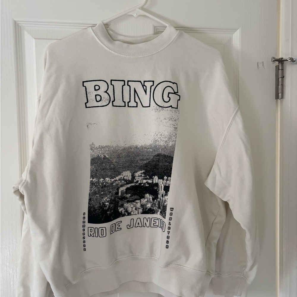 Anine Bing Cream Sweatshirt